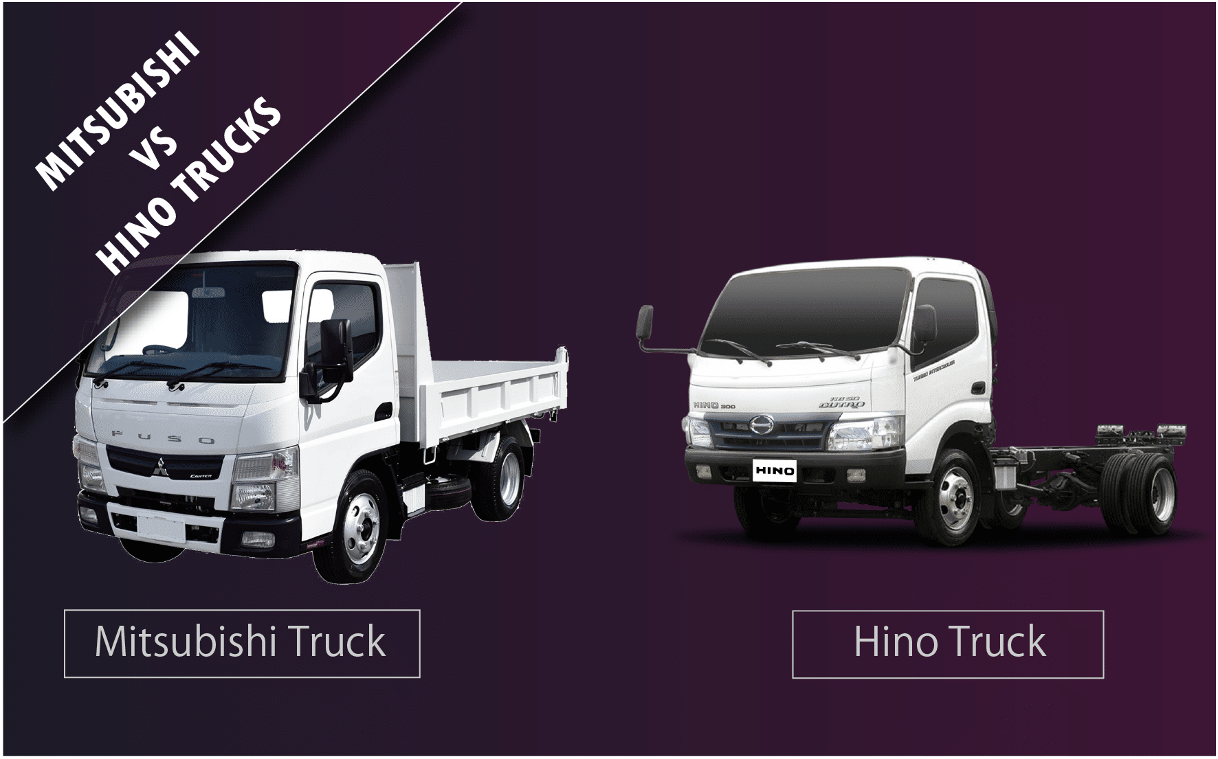 Mitsubishi vs Hino Trucks
