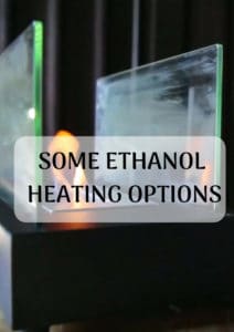 Ethanol fireplaces